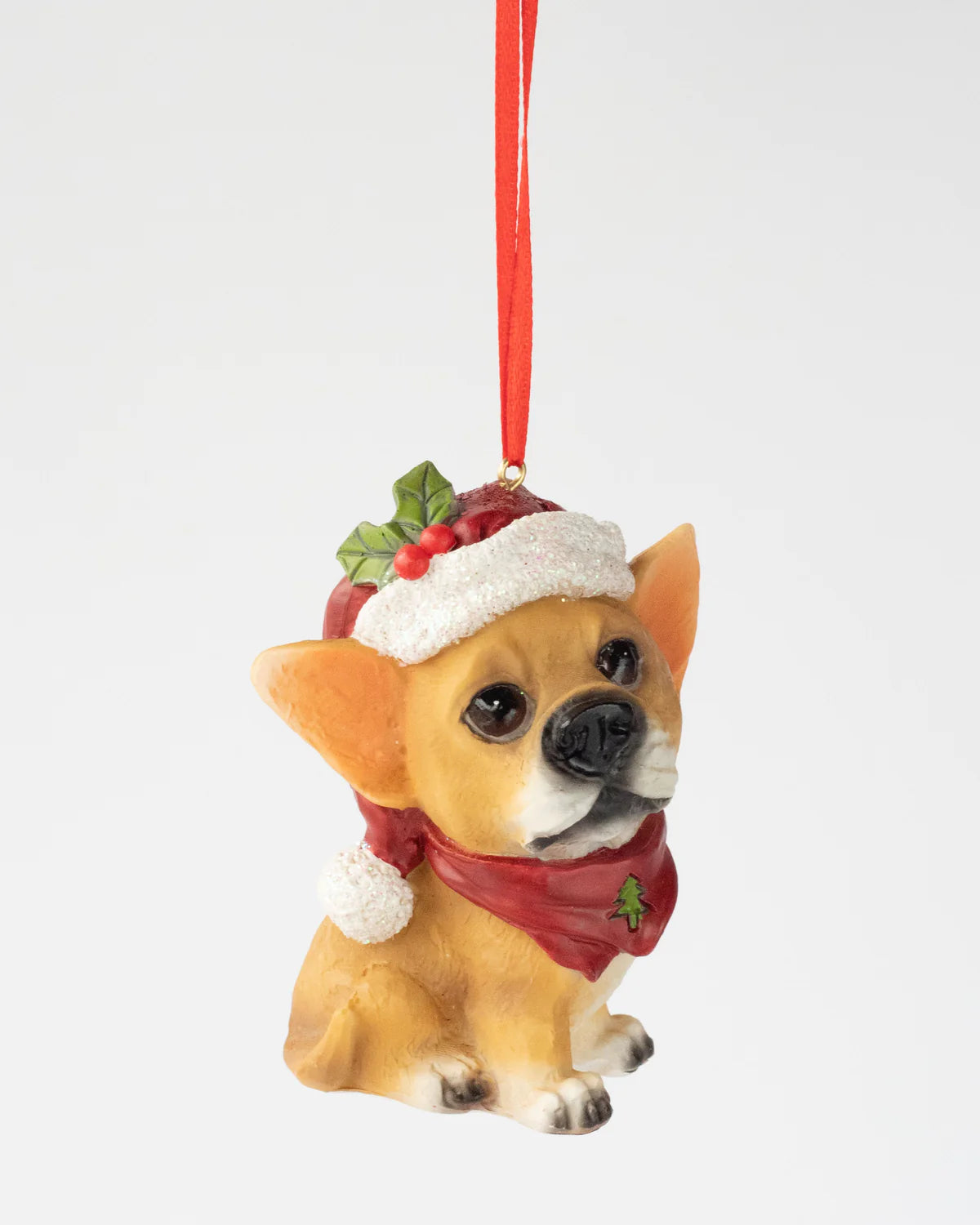 PUP ORNAMENTS (SET OF 4) 9.1CM