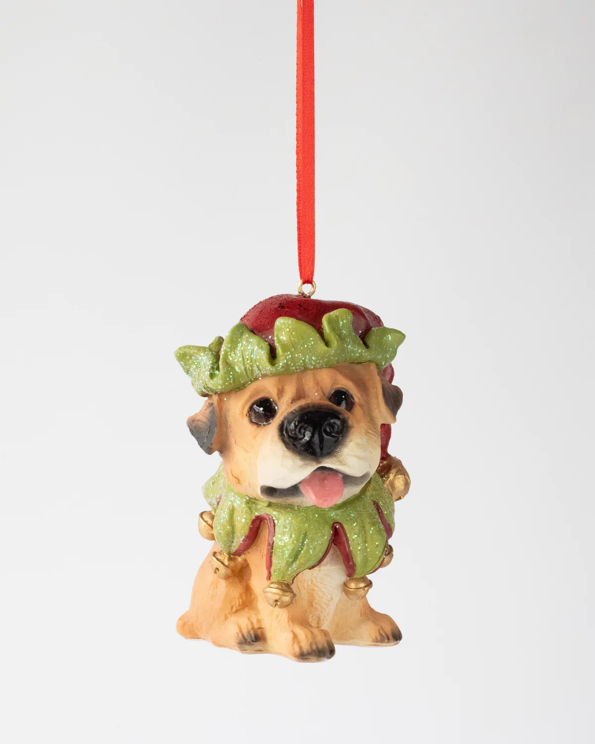 PUP ORNAMENTS (SET OF 4) 9.1CM