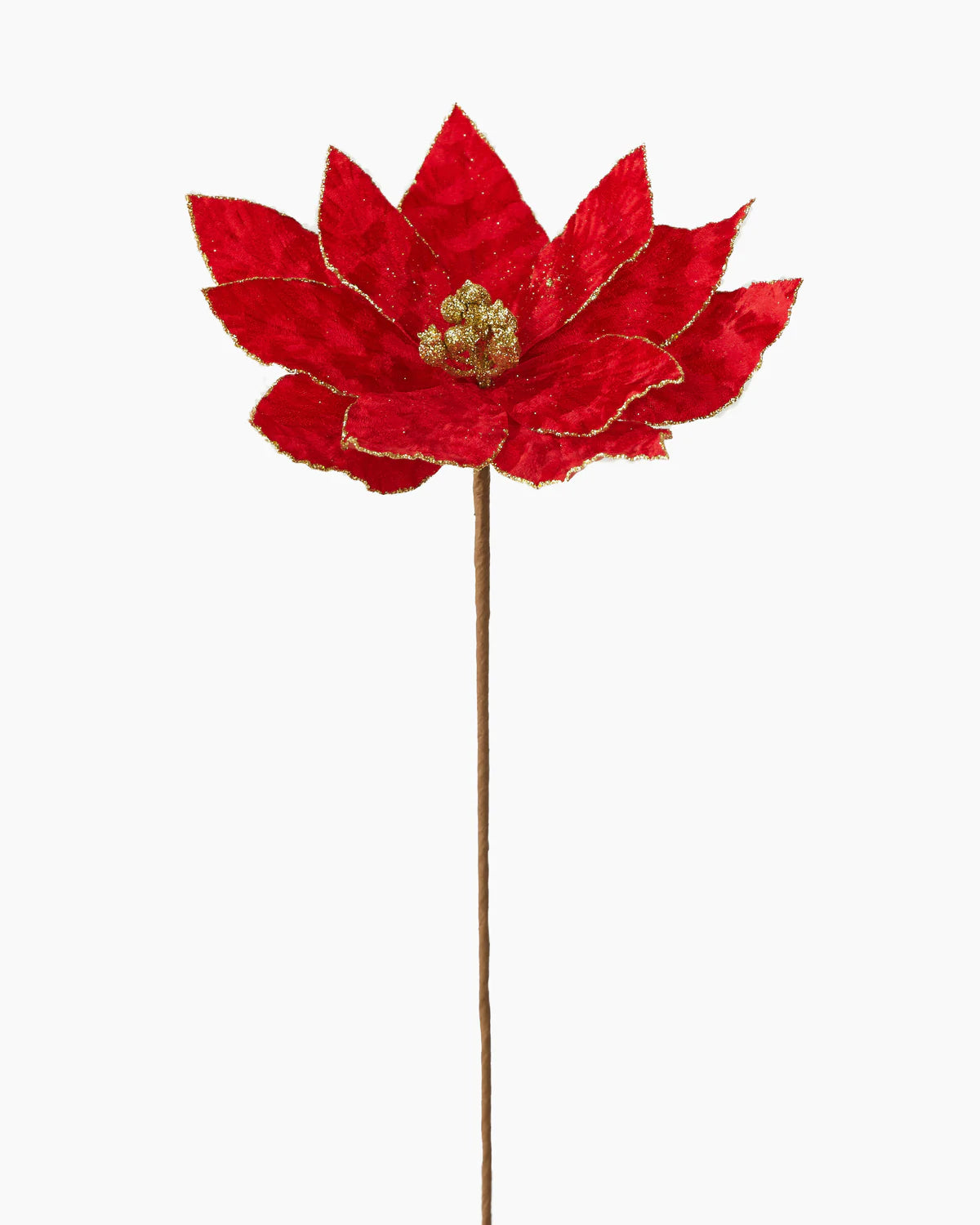 POINSETTIA STEM RED 65CM