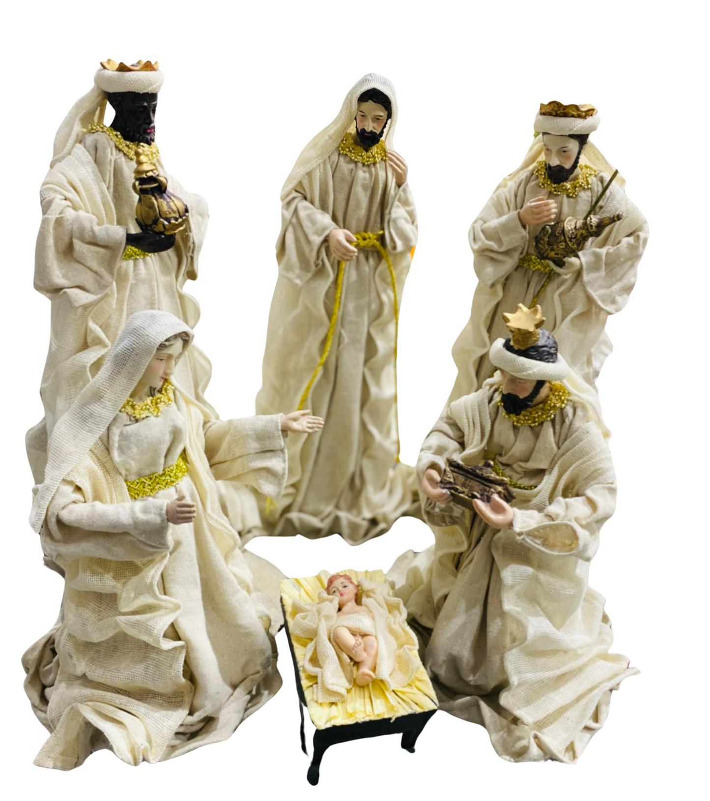 NATIVITY NATURAL 6 PIECE 41CM