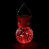 Decorative Light Solar Hanging Ball 1LED 5.5cm x 8cm Multi Colour 1 Function Colour Changing