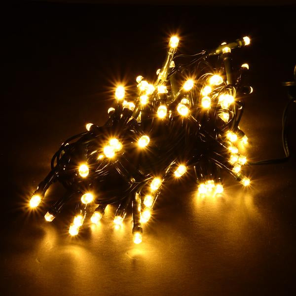 Fairy Light Low Voltage 100LED 6.5m Total Length Warm White 8 Function