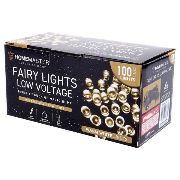 Fairy Light Low Voltage 100LED 6.5m Total Length Warm White 8 Function