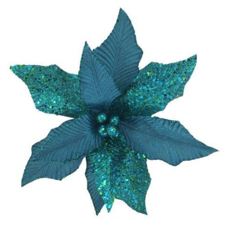 Poinsettia Peacock Blue