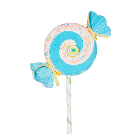 WRAPPED BLUE SPRINKLES LOLLY PICK