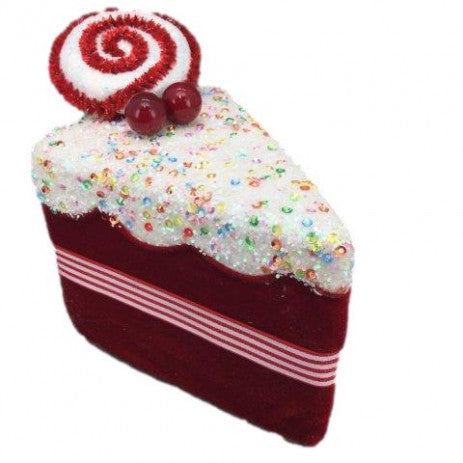 RED CANDY CAKE SLICE