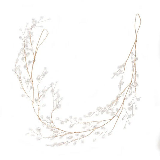 CRYSTAL GARLAND 120CM CLEAR/GOLD