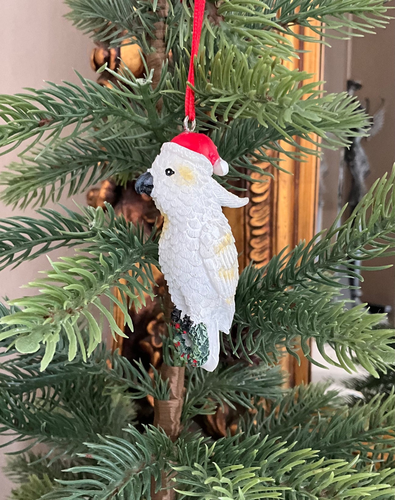 Cockatoo bird hanging ornament