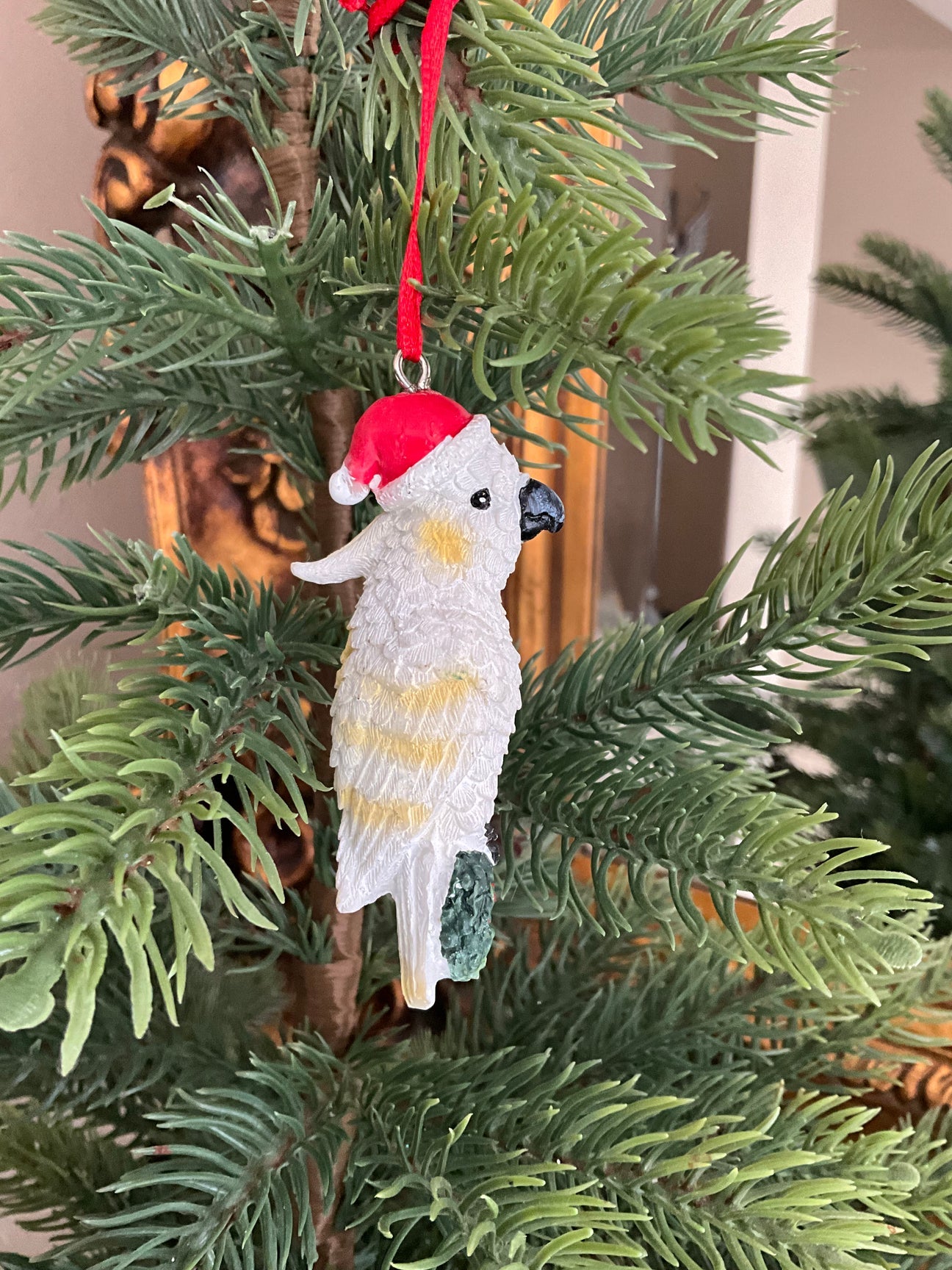 Cockatoo bird hanging ornament