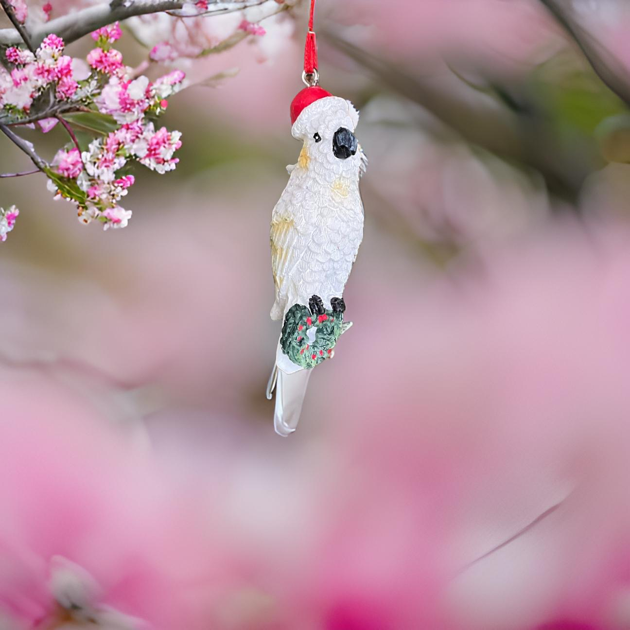 Cockatoo bird hanging ornament