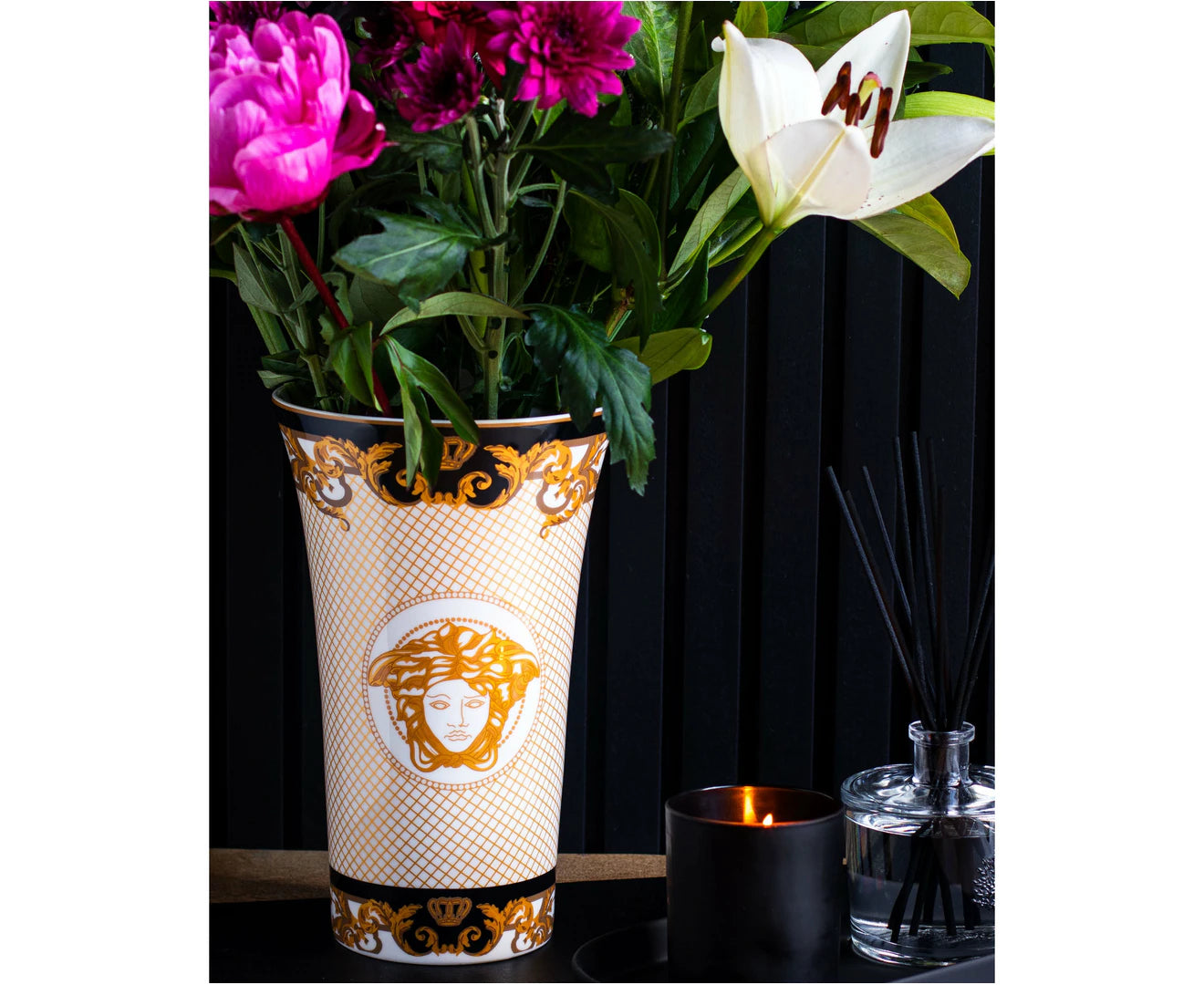 Medusa Luxe Gold Decorative Vase