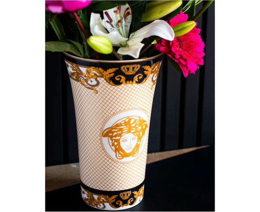 Medusa Luxe Gold Decorative Vase